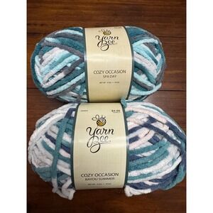 Yarn Bee Cozy Occasion Yarn Spa Day Bayou Summer Super Bulky 100% Polyester 2pk